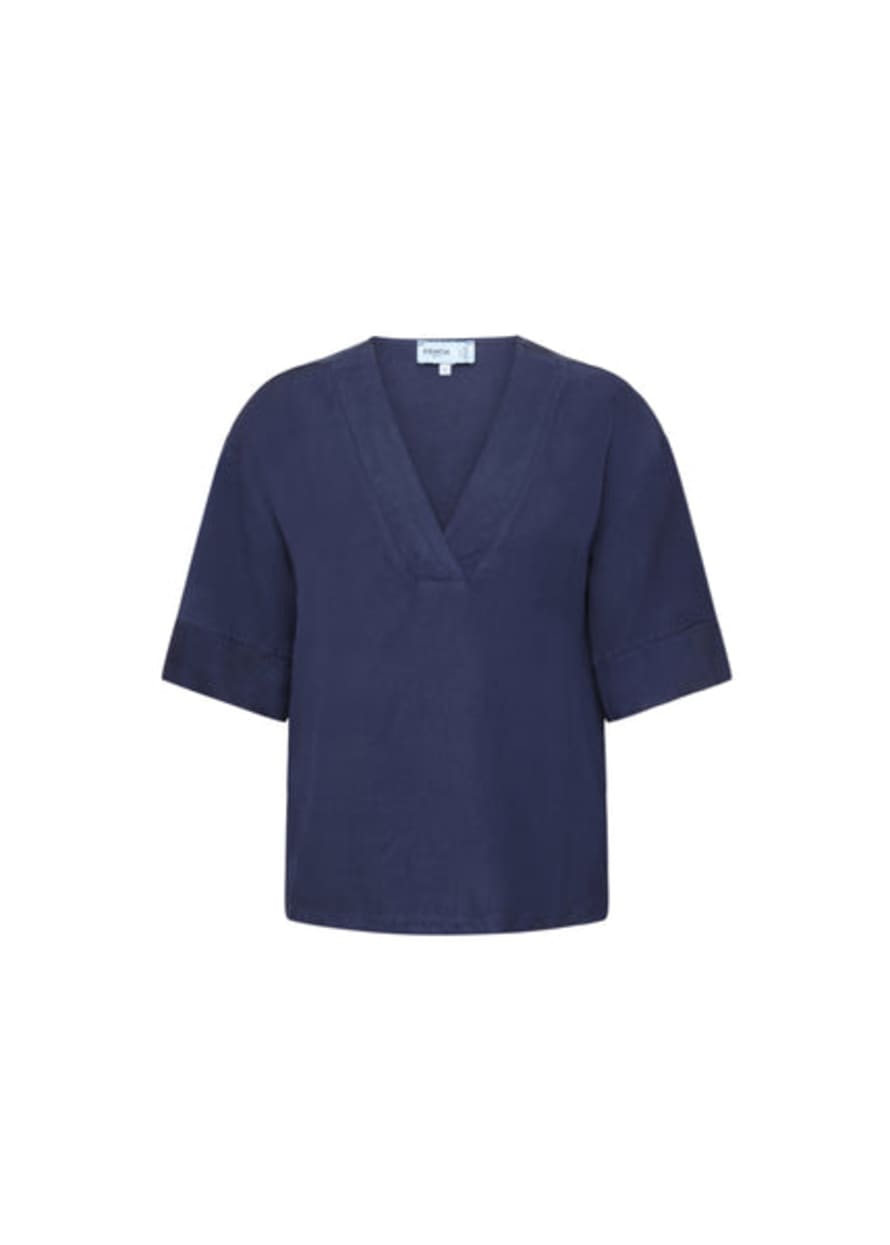 FRNCH Astrig Navy Blue Blouse