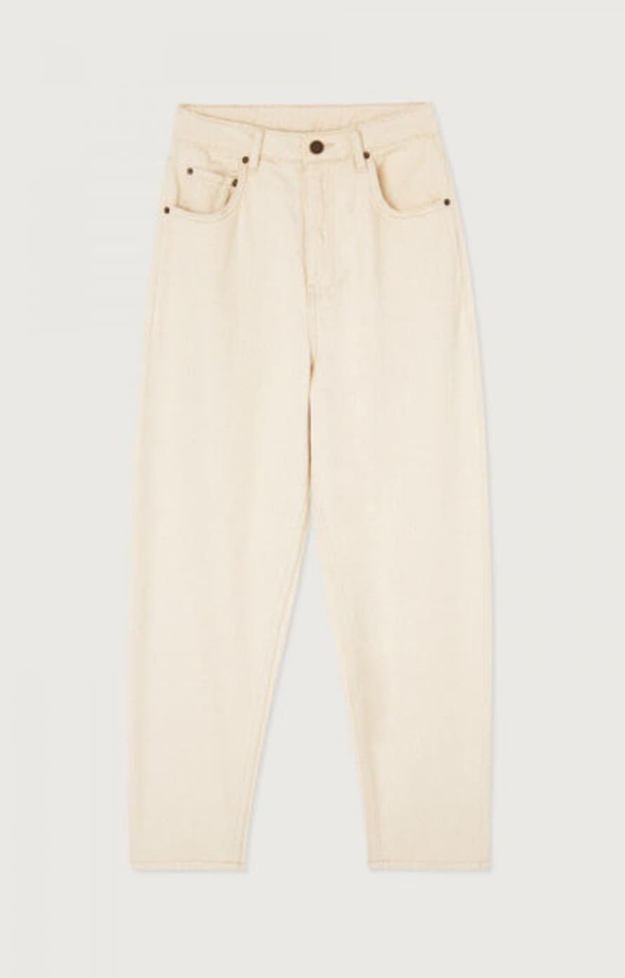 American Vintage Tineborow Ecru Trousers