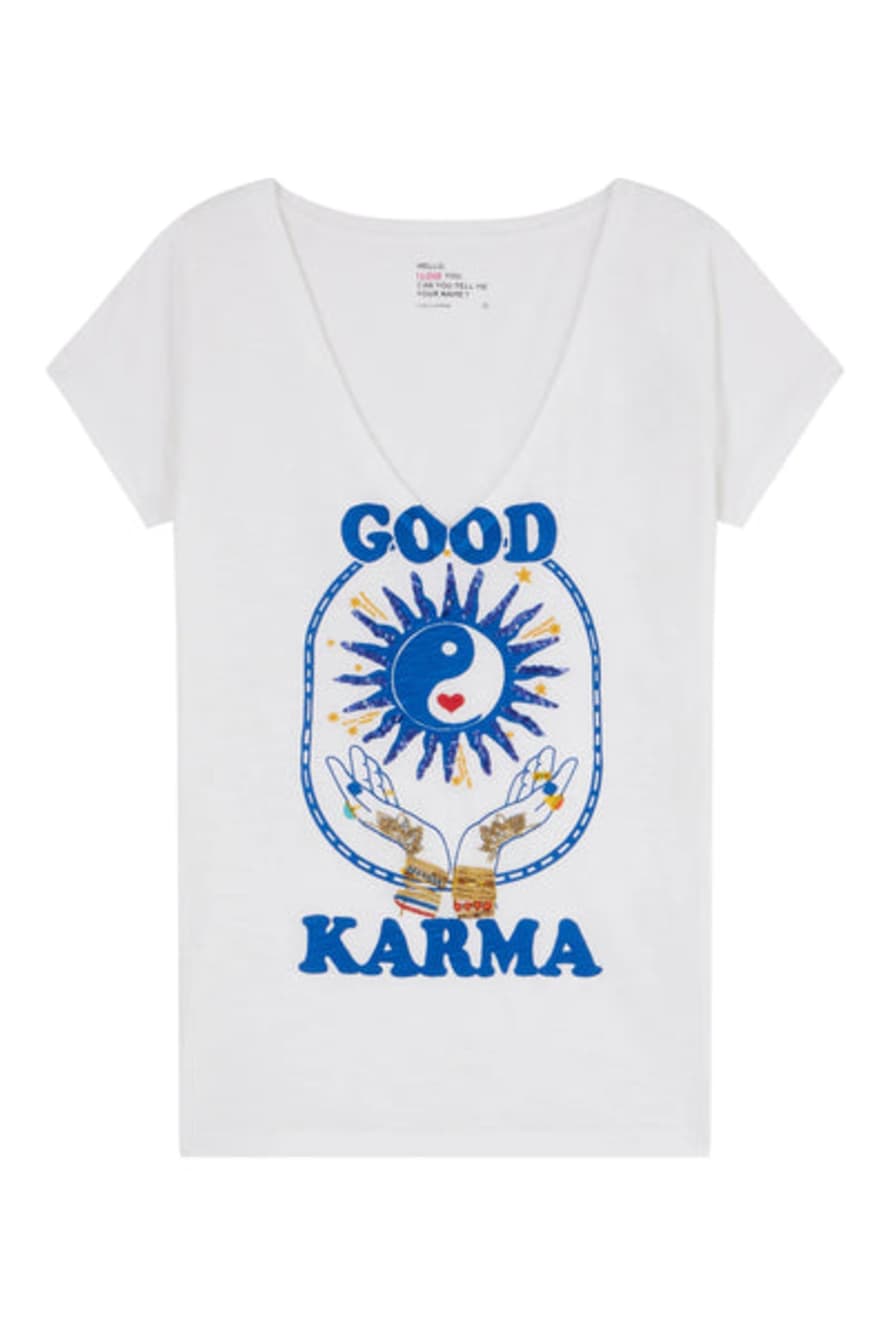 Leon & Harper - Karma Tonton T Shirt Off White