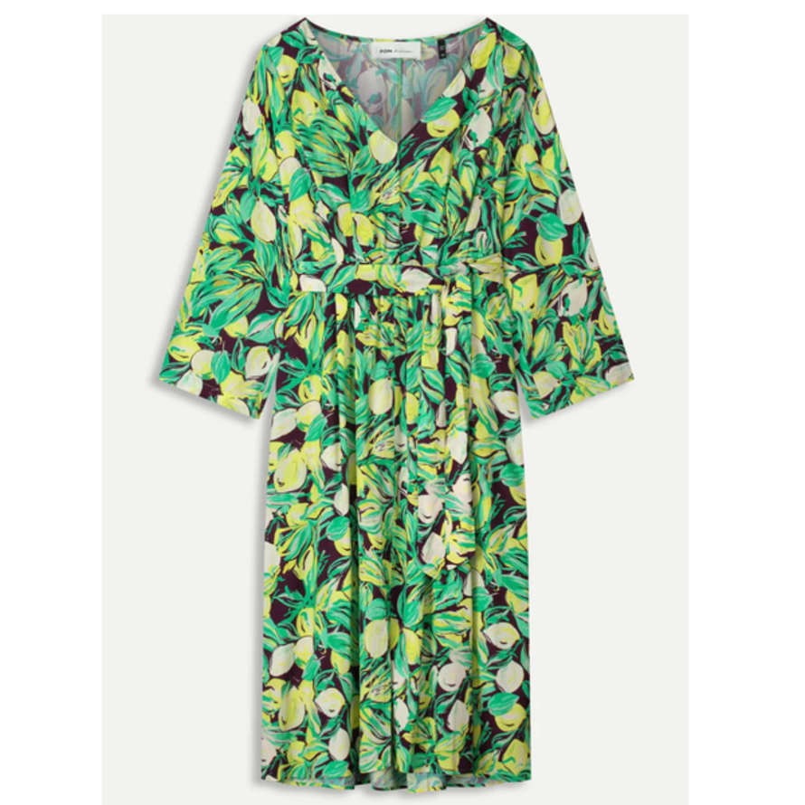 Pom Amsterdam | Lemon Tree Crinkle Dress | Multi