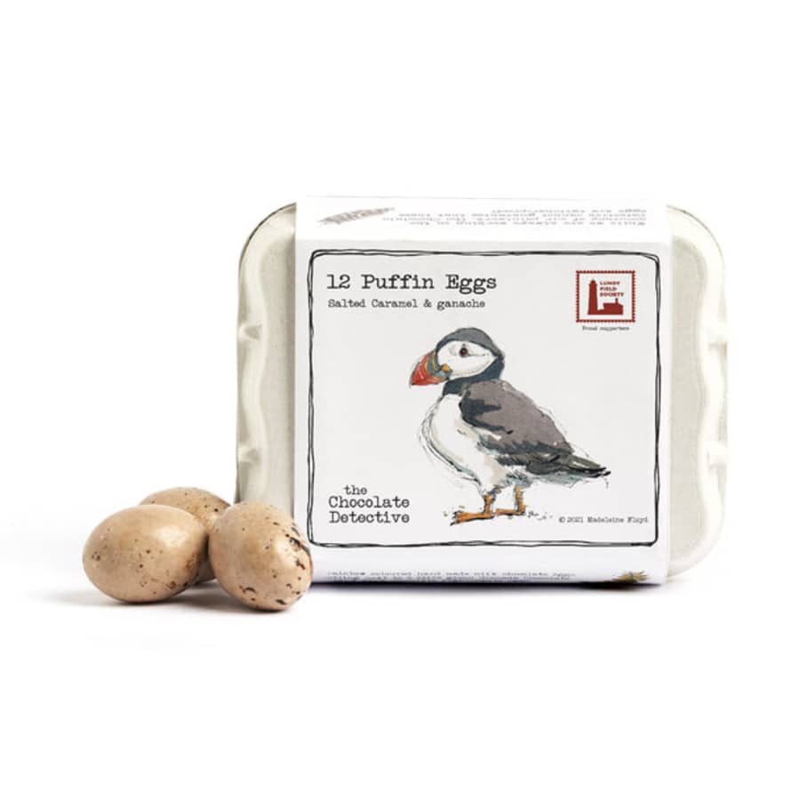 Chocolate Detective Box Of 12 Puffin Eggs - 140g
