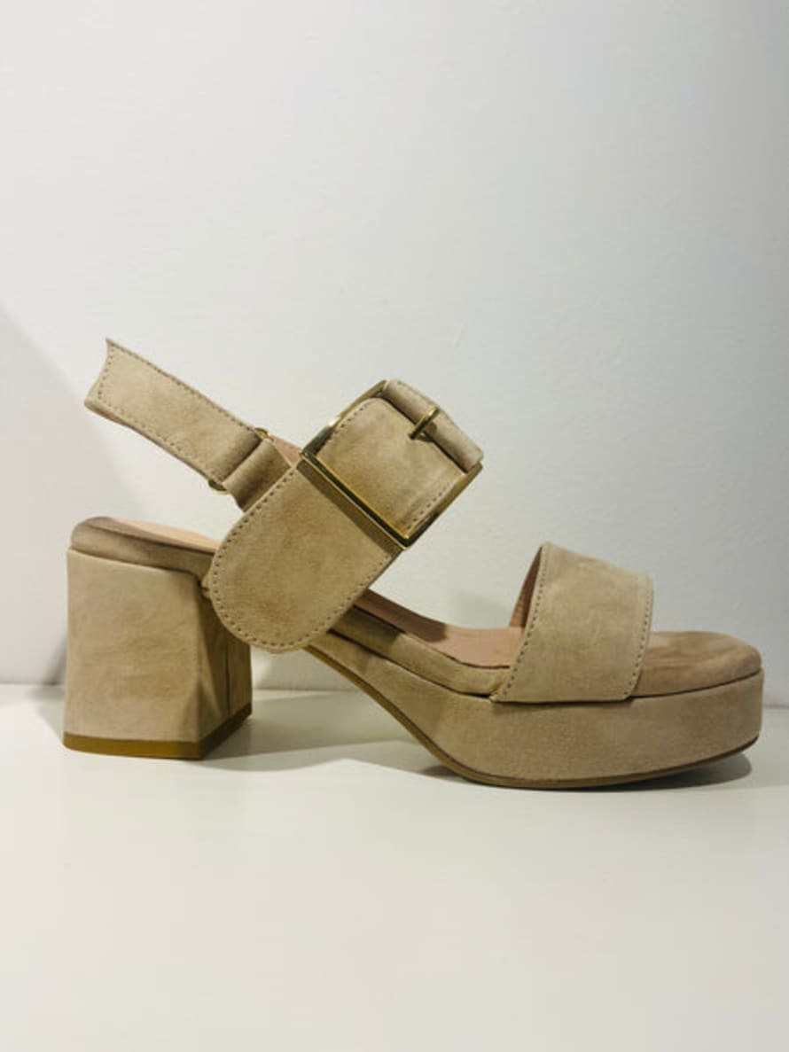 Donna Lei Stone Suede Strap Sandal