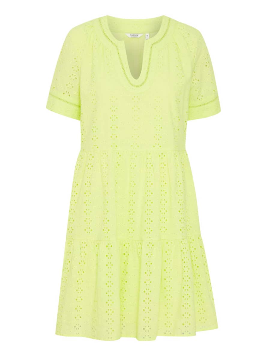 b.young Byfenni Dress Sunny Lime