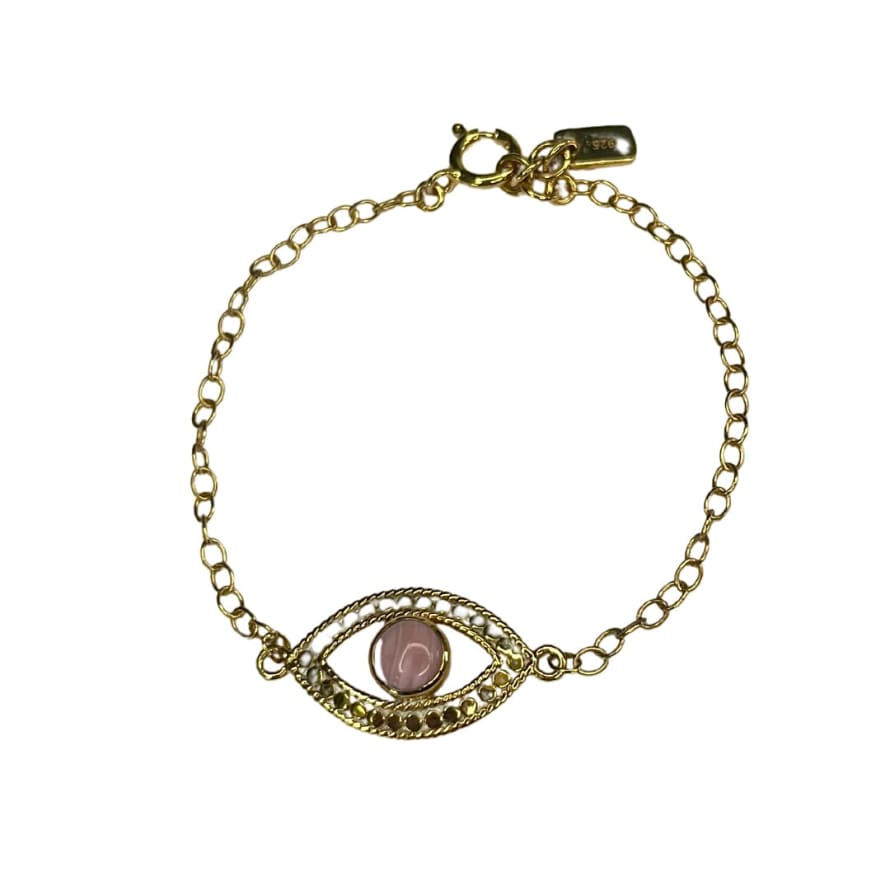 Anna Beck Pink Opal Evil Eye Bracelet
