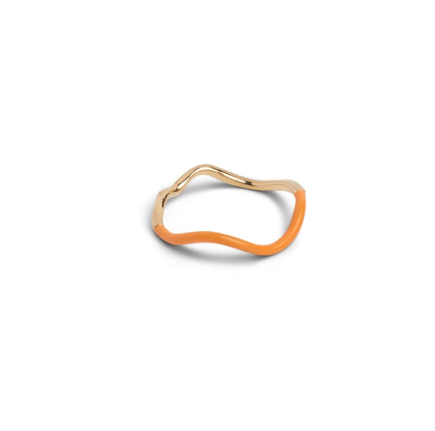 Enamel Copenhagen Orange Sway Ring