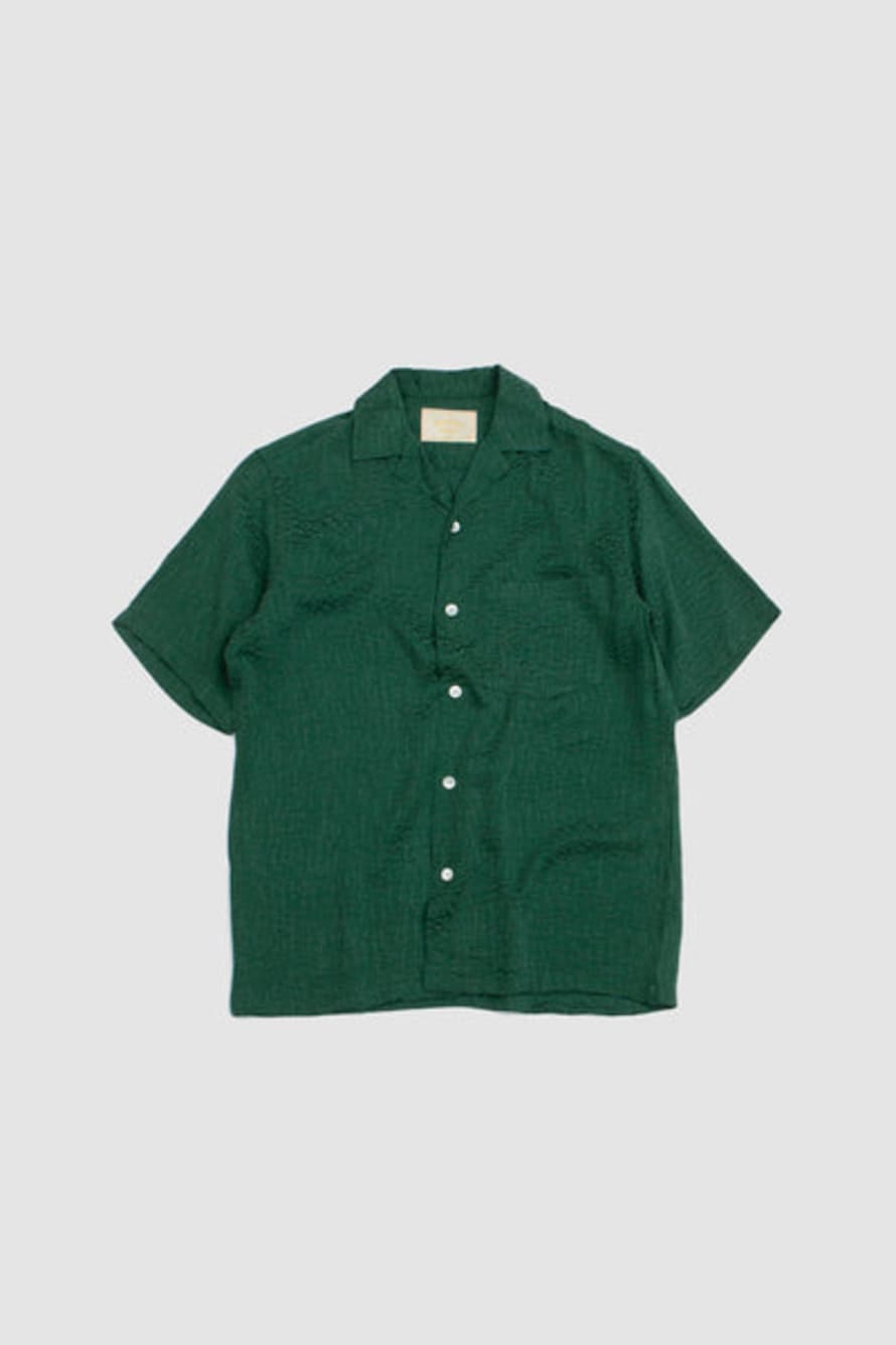  Portuguese Flannel Finger Print Shirt Green