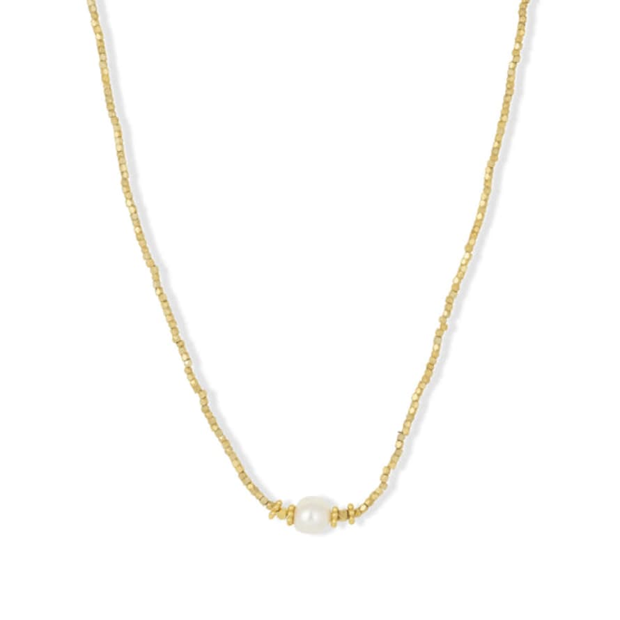 Ashiana London Bluebell Choker Necklace - Freshwater Pearl