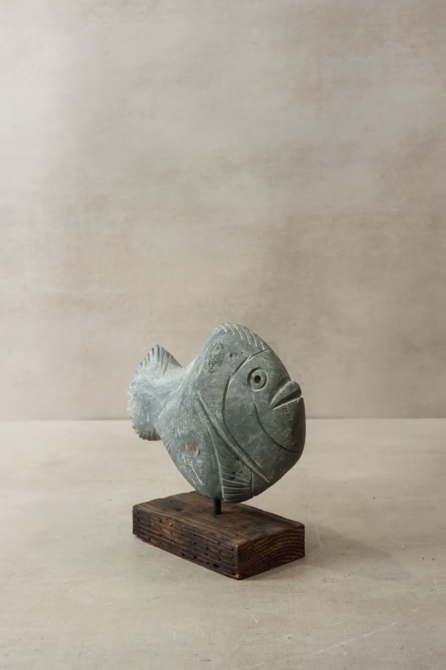 botanicalboysuk Stone Fish Sculpture - Zimbabwe - 30.1