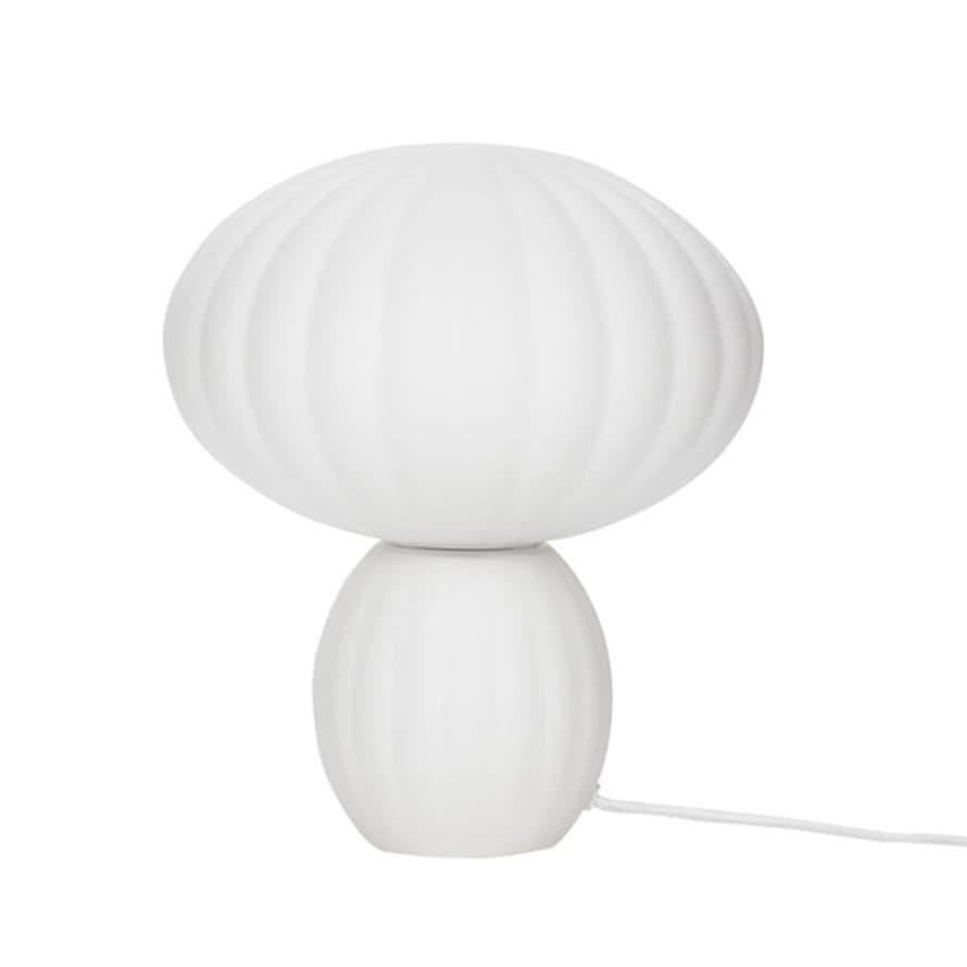 Atelier Kumo Hubsch • Lampe De Table Blanche Opale