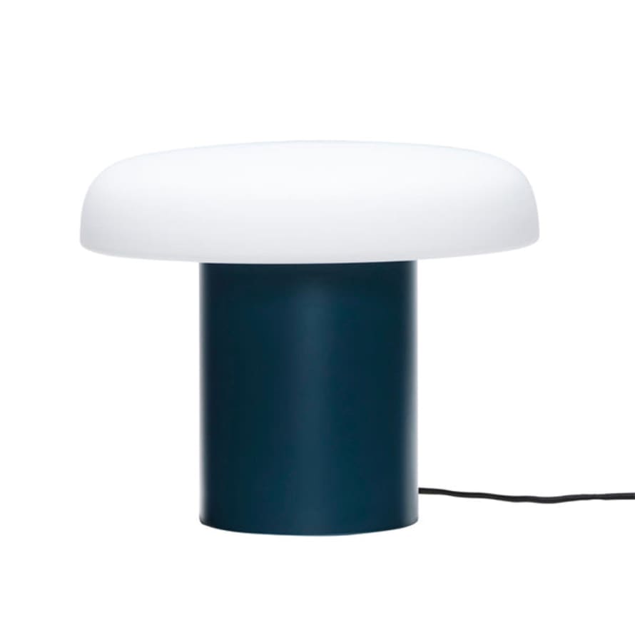 Hubsch Lampe De Table Atelier Bleu Foncé