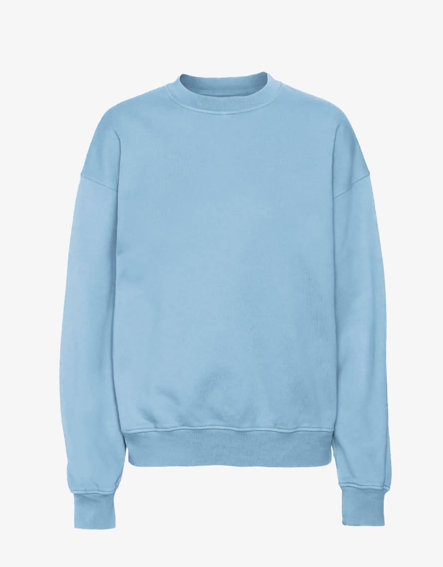 Colorful Standard Seaside Blue Organic Cotton Crew Neck Sweatshirt