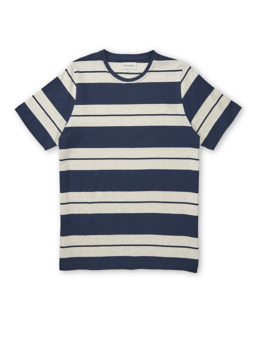 Oliver Spencer Navy Conduit T Shirt