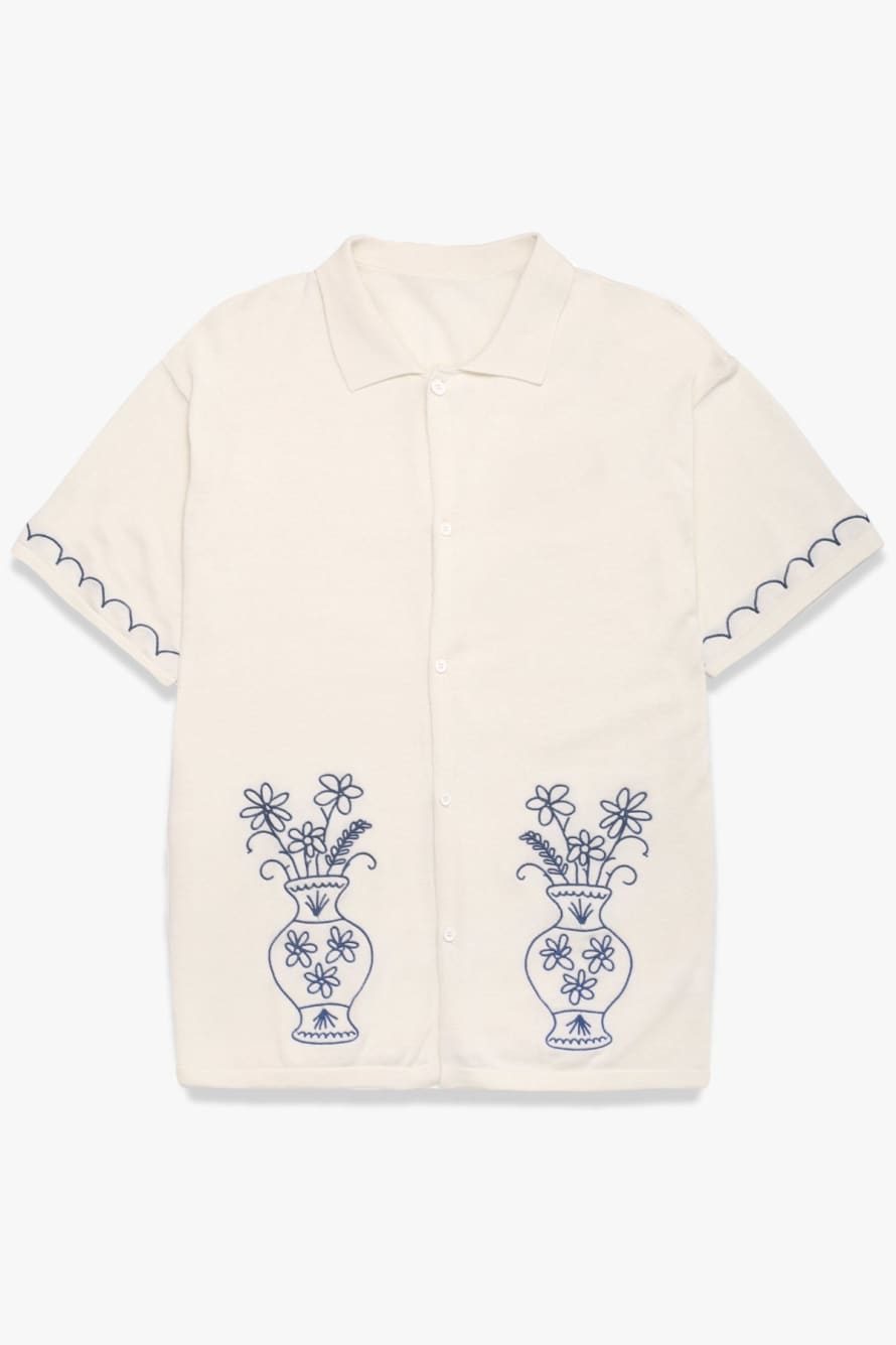 Service Works Knitted Vase Shirt - Off White