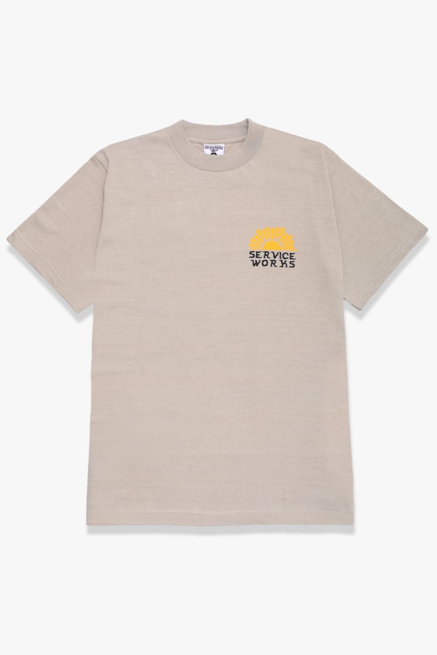 Service Works Sunny Side Up T-Shirt - Stone