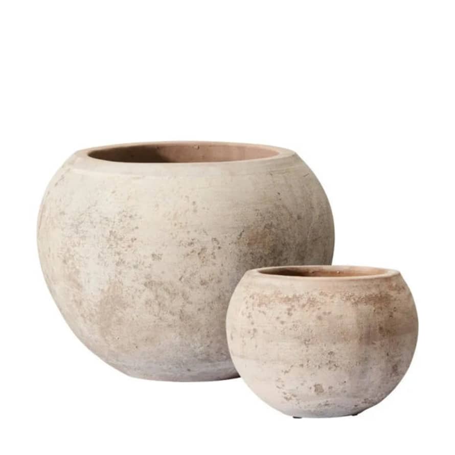 Spoiled Life Wikholm Form Kate Antique Terracotta Pots - Set Of 2