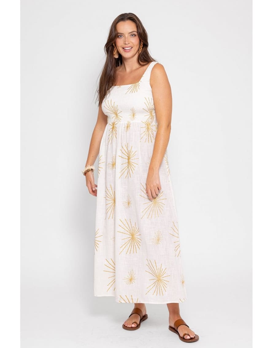 Sundress Sundress Amande Firework Embroidered Sleeveless Dress Size: M/l, Col: