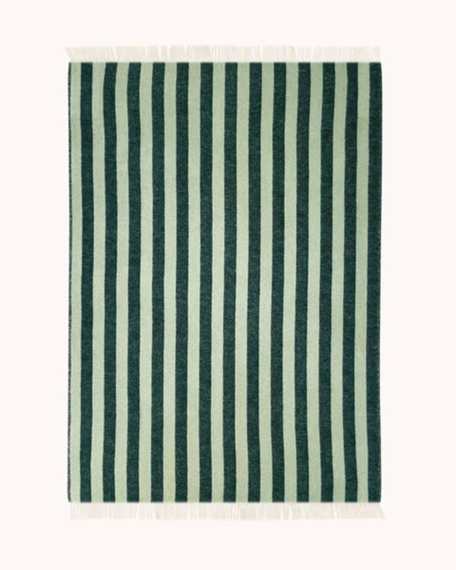 MAISON DEUX Green Sage Candy Wrap Blanket