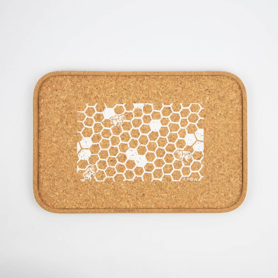 LIGA Cork Tray | Honeycomb