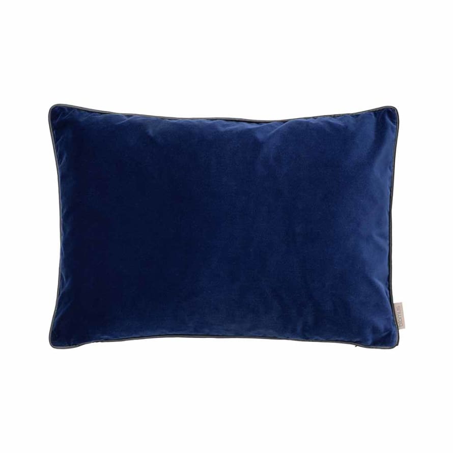 Blomus 60 x 40cm Midnight Blue Velvet Cushion