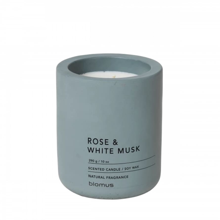 Blomus Flintstone Rose and White Musk Fraga Scented Candle
