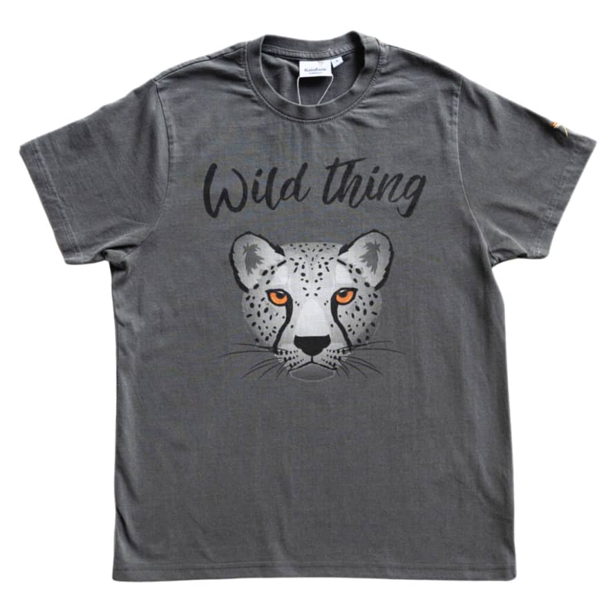 Rainbow Colours London Wild Thing T'shirt Charcoal