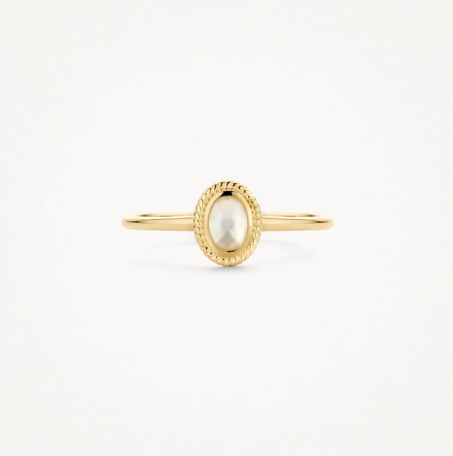 Blush 14k Yellow Gold & Mother Of Pearl Centre Ring