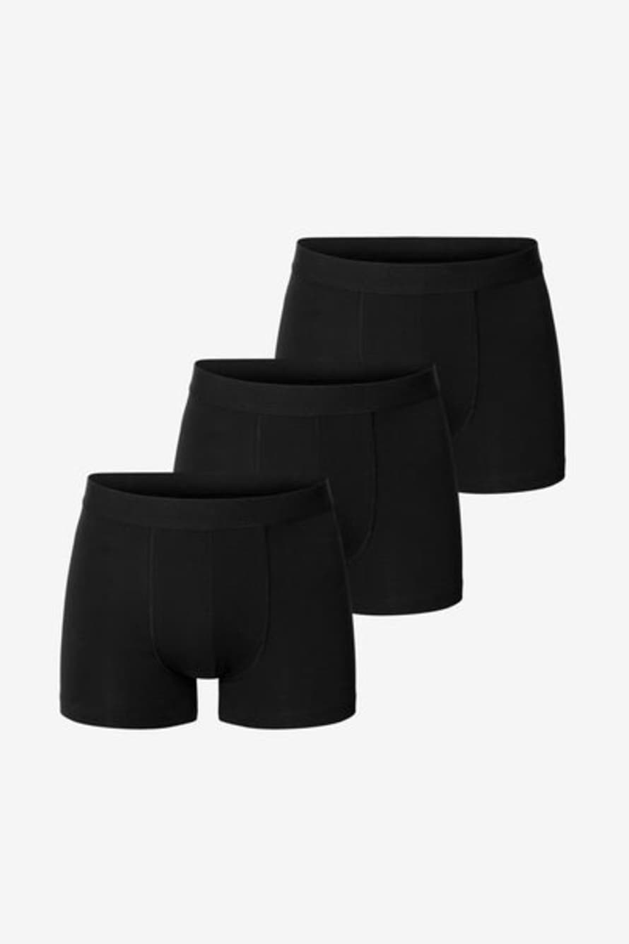 Bread and Boxers Black Boxer Briefs Set Of 3