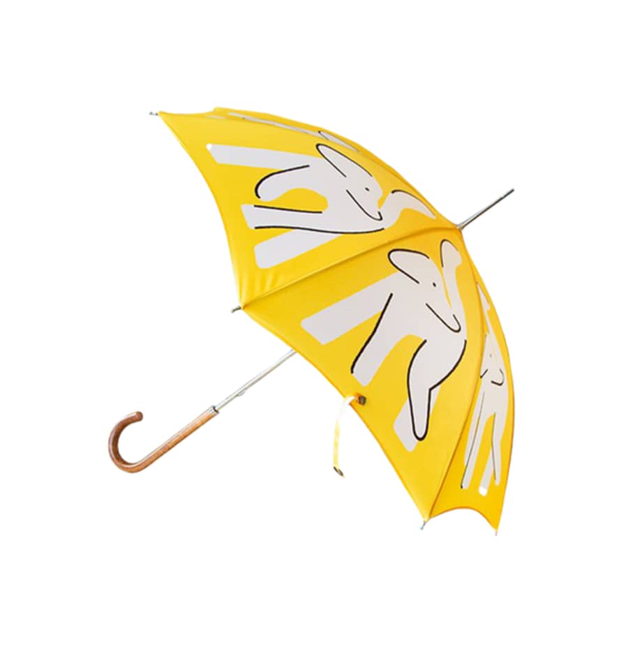 Para Para Small Yellow Dog Animated Umbrella