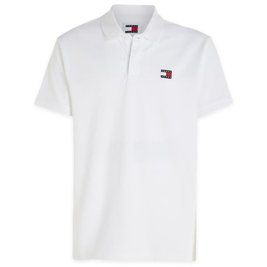 Tommy Hilfiger Tommy Jeans Regular Badge Polo - White