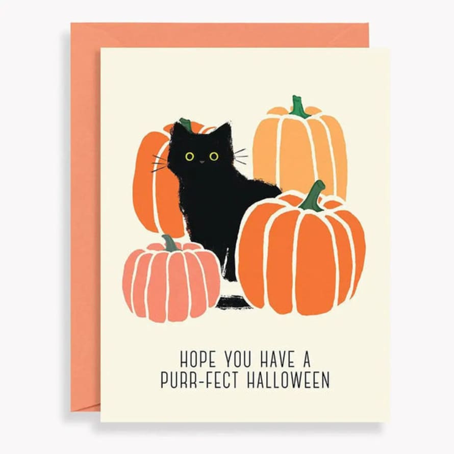 Paper Source Purr-Fect Halloween Greeting Card