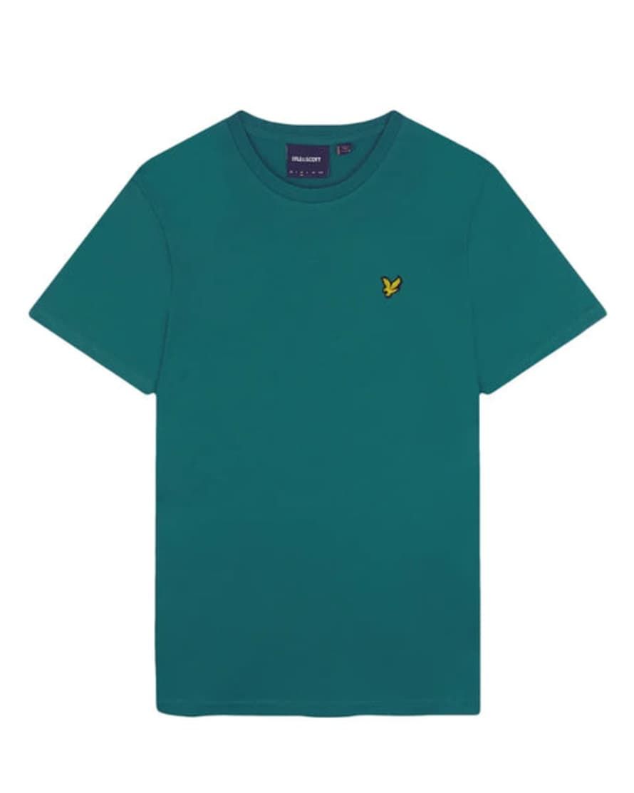 Lyle and Scott Ts400vog Plain T Shirt In Court Green
