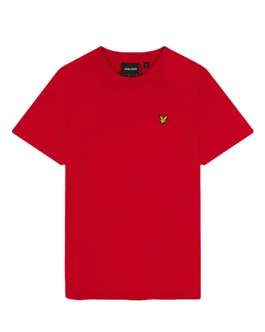 Lyle and Scott Ts400vog Plain T Shirt In Gala Red