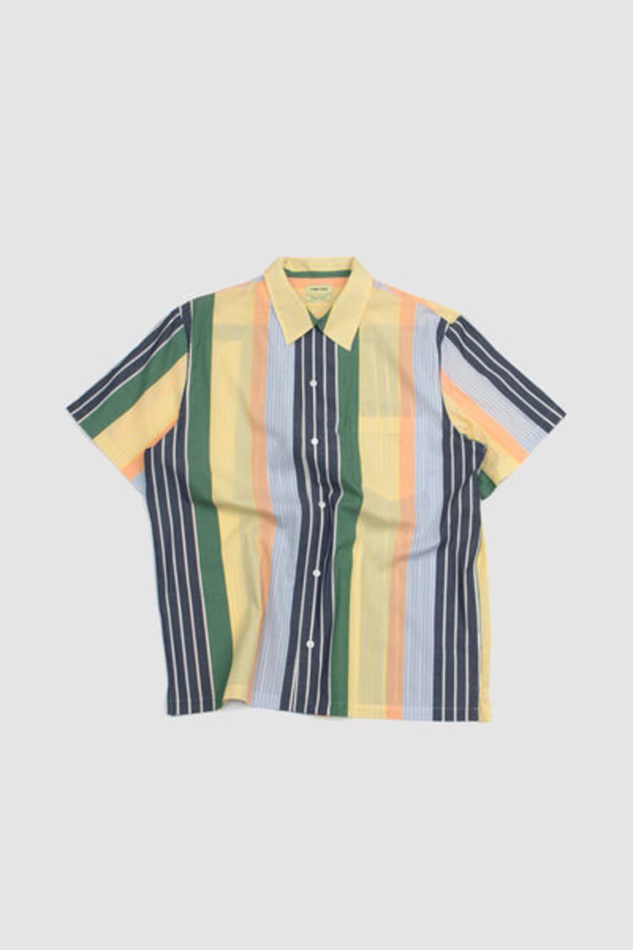 De Bonne Facture Camp Collar Shirt Multistripes
