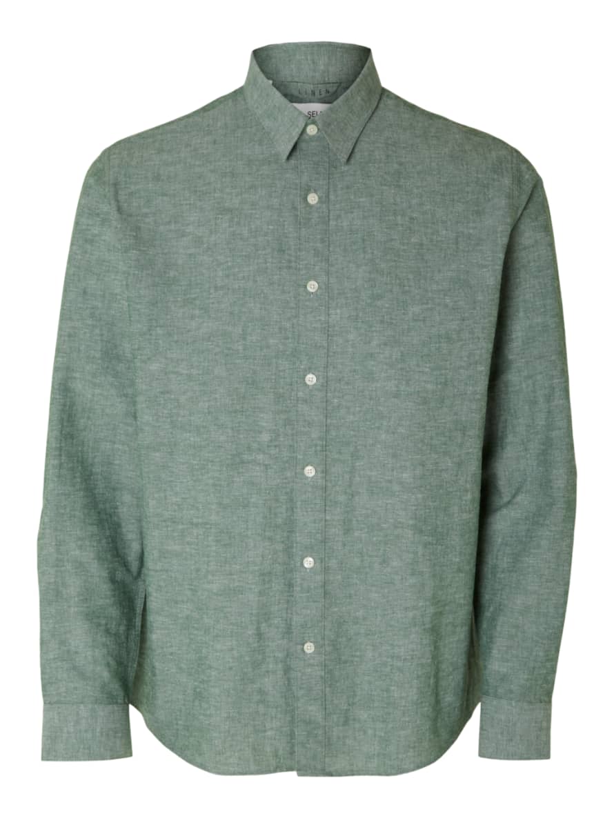 Chemises Manches Longues Regular New Linen Shirt Ls Classic