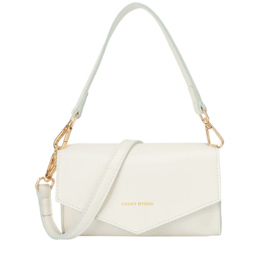 Every Other Bags Every Other Small Short & Long Strap Bag - White
