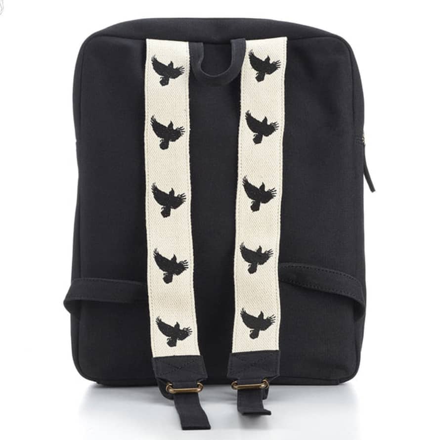 Window Dressing The Soul Wdts Backpack- Black Canvas - Crow Backpack