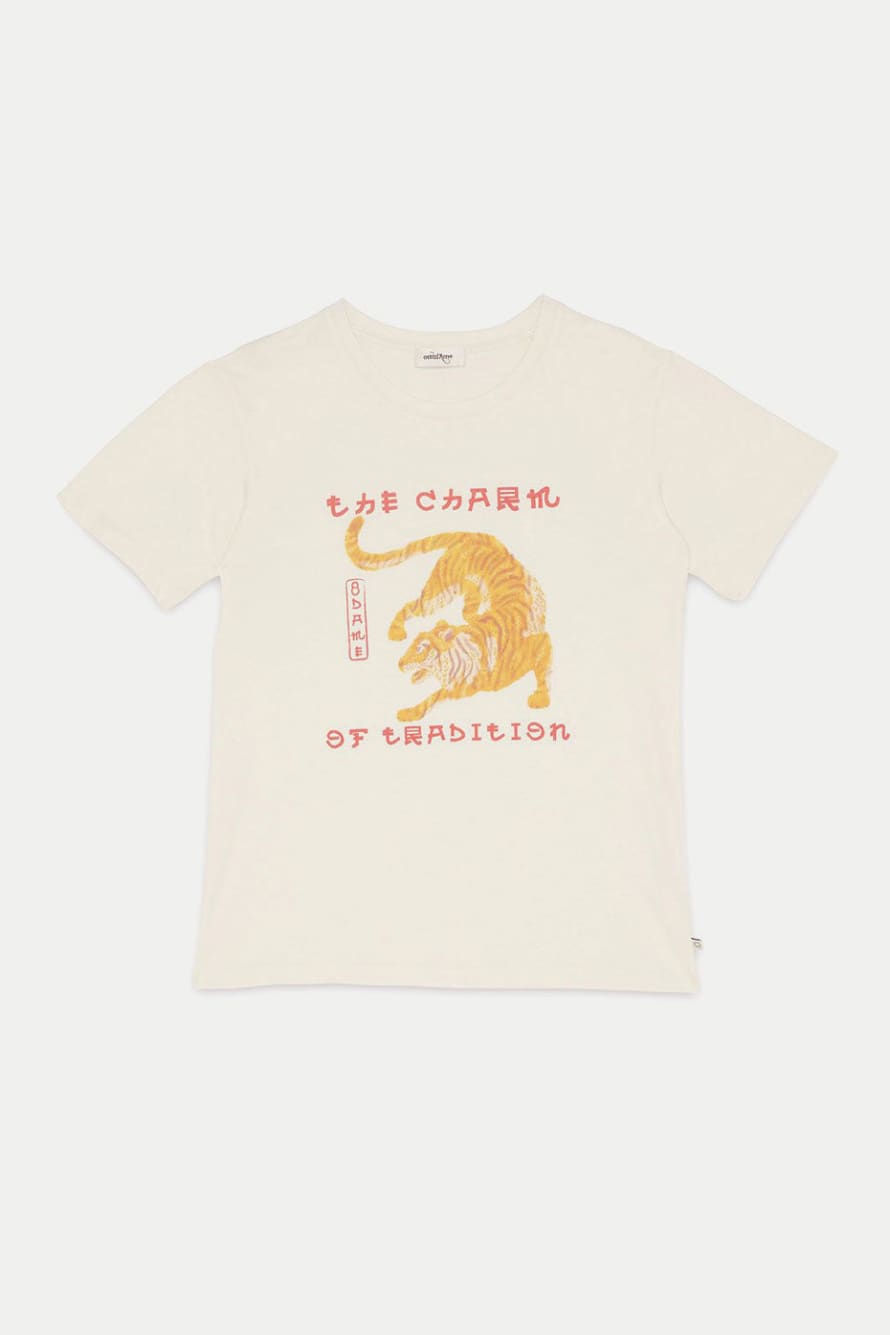Ottod'Ame  Ecru Tiger T-shirt