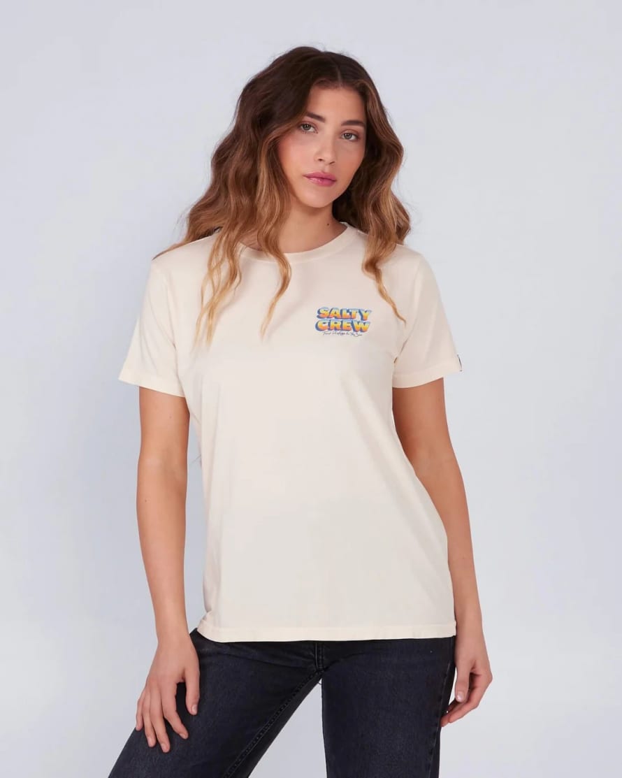 Salty Crew Salty Crew - T-shirt Oversize Crème Femme