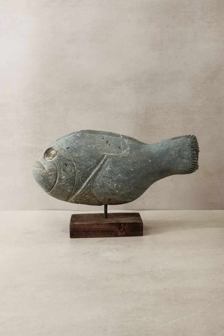 botanicalboysuk Stone Fish Sculpture - Zimbabwe - 35.2