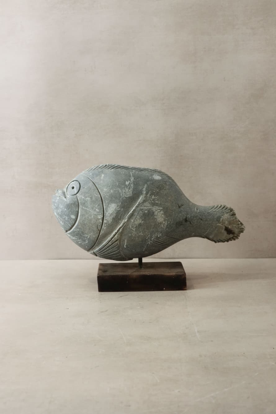 botanicalboysuk Stone Fish Sculpture - Zimbabwe - 35.3