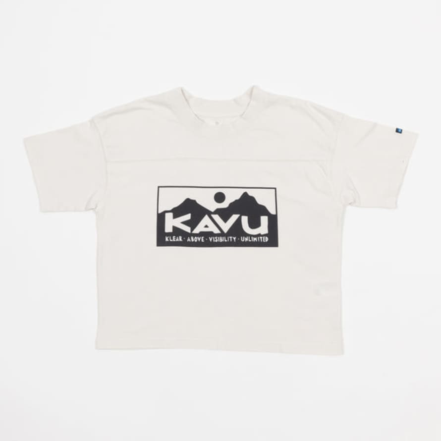 Kavu Womens Malin Cropped T-shirt In Off White