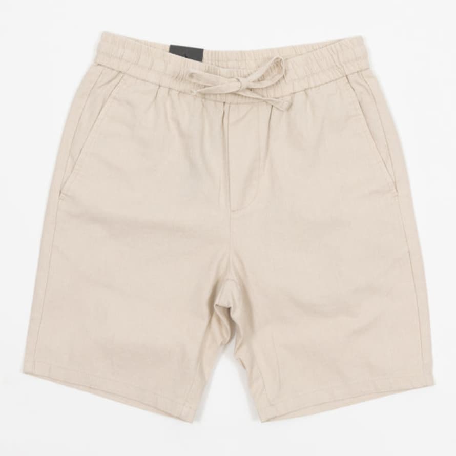 Only & Sons Only & Sons Linen Shorts In Beige