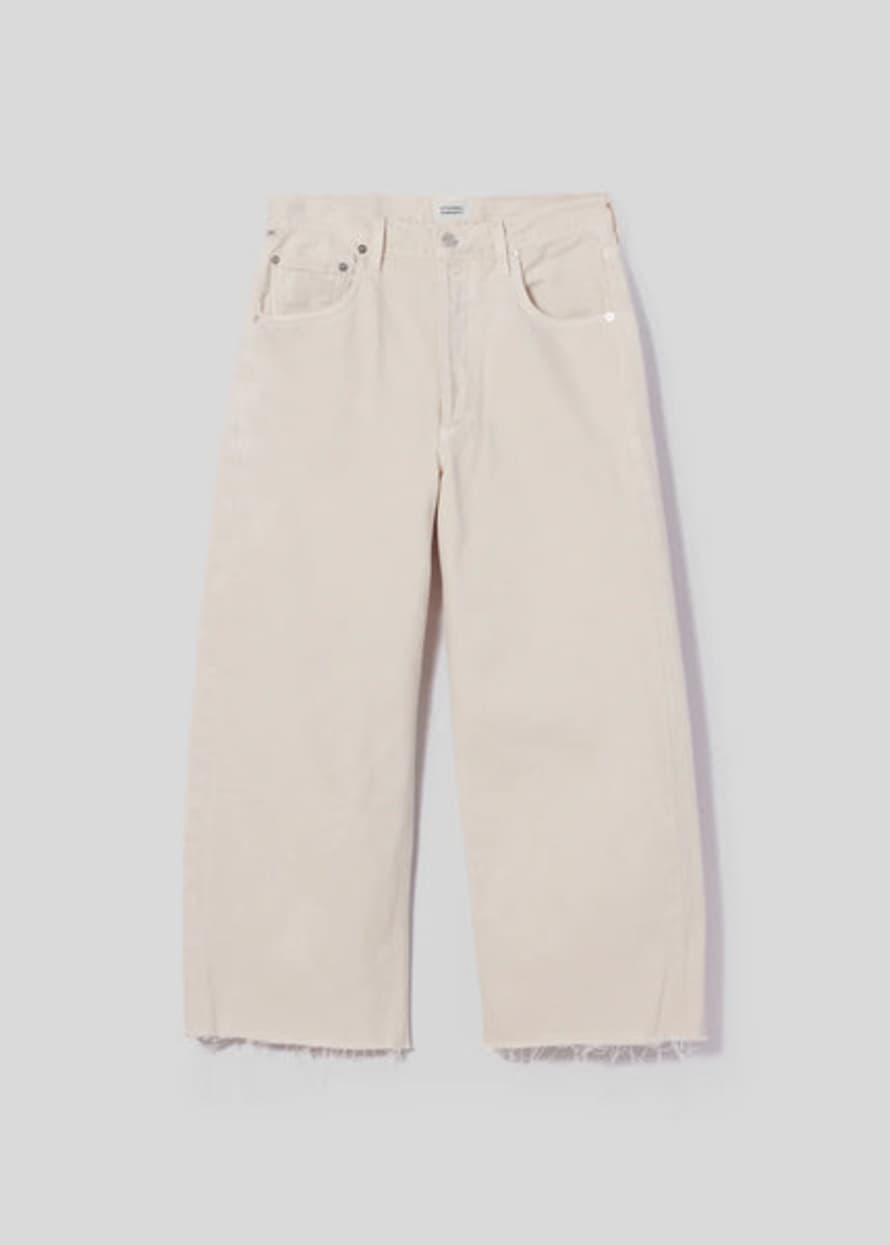 CITIZENS OF HUMANITY Ayla Raw Hem Crop In Almond