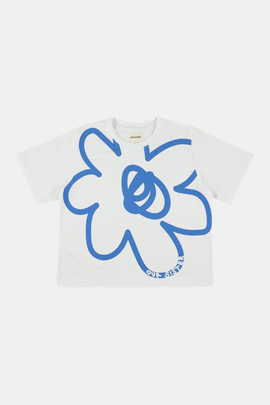 Our Sister Off White All Over Flower T-shirt
