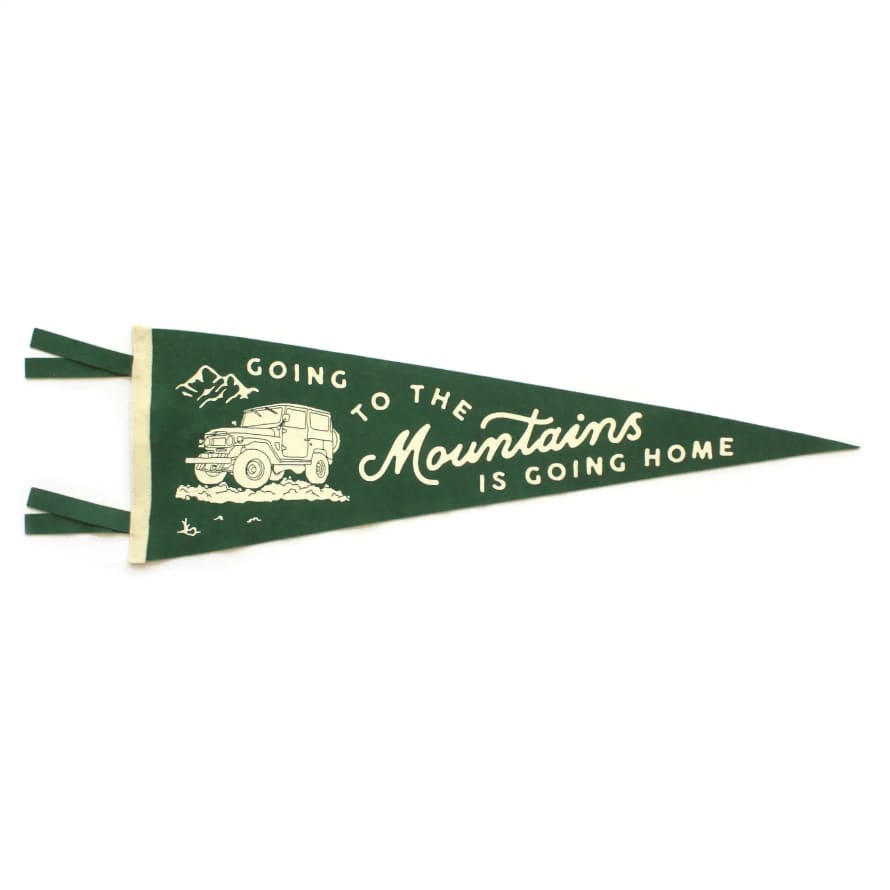 Oxford Pennant Going to the Mountains is Going Home Pennant