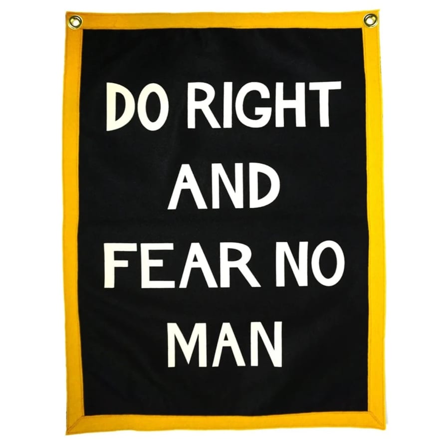 Oxford Pennant Do Right and Fear No Man Camp Flag