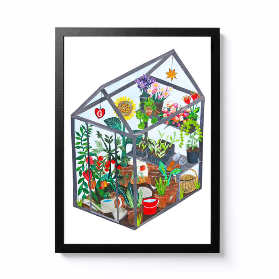 Grace Payne A3 Greenhouse Framed Print
