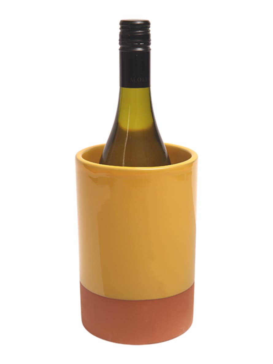 Dexam Sintra Glazed Terracotta Wine Cooler Ochre