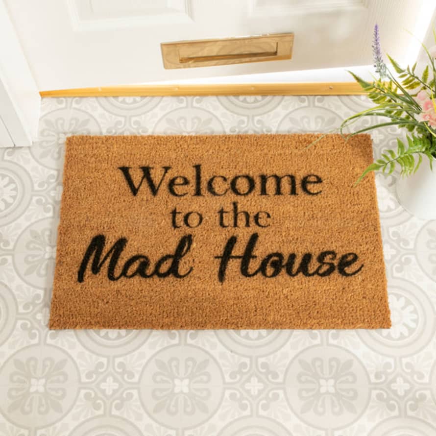 Distinctly Living Welcome To The Mad House Doormat