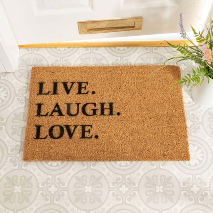 Distinctly Living Live Laugh Love Doormat